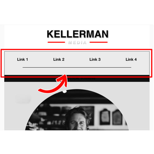 Shopify - Email Navigation Bar